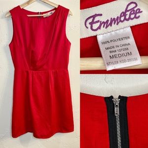 Emmdee Red Mini Fitted Dress, Sexy,